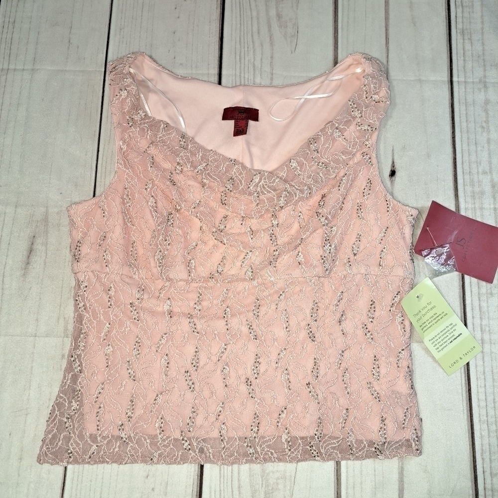 JS Collection Beaded Party Top Small Pull.  Size 16